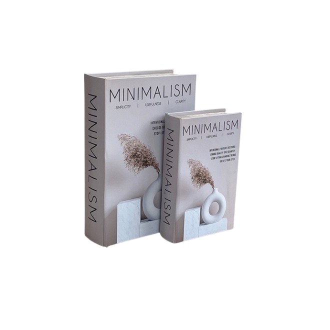 Libro Caja Minimalism Set x 2 cod....