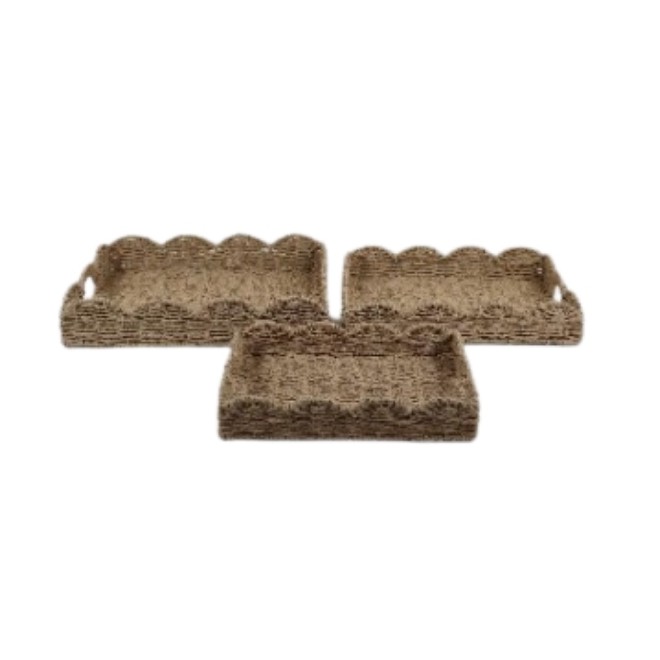 Bandeja de Fibra Natural Set x 3...