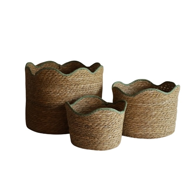 Canasto de Fibra Natural Set x 3...