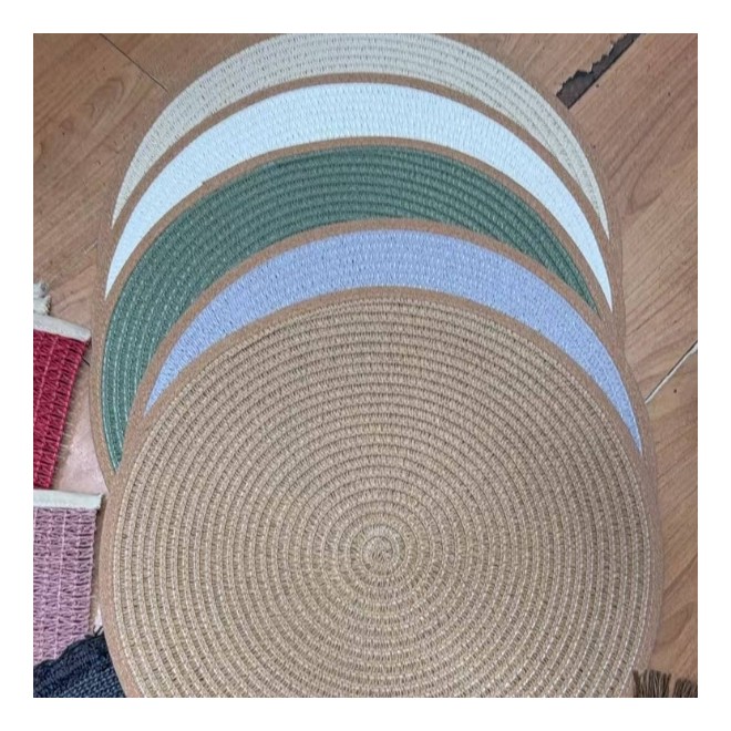 Individual centro Fibra Natural Verde...