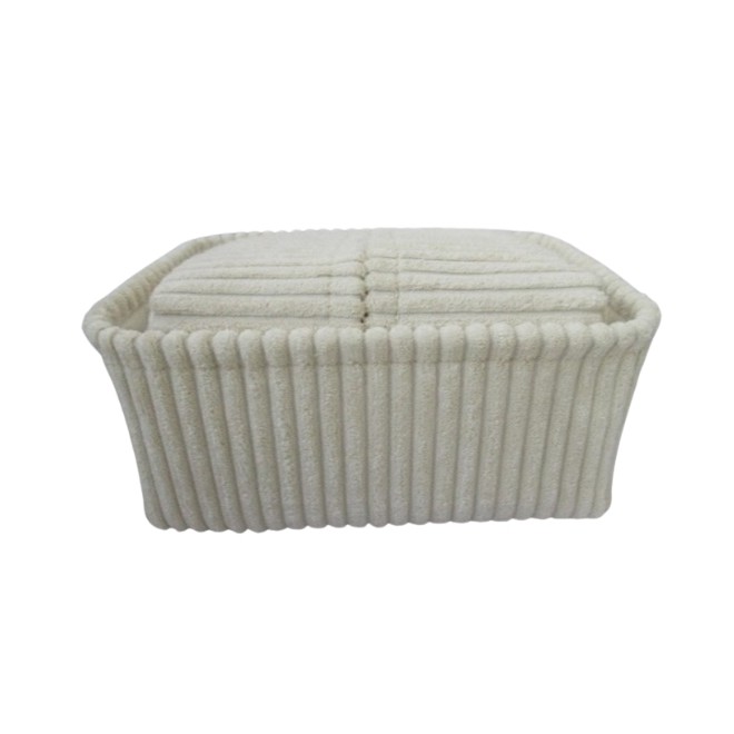 Canastos Textiles Set x 4 Crema....