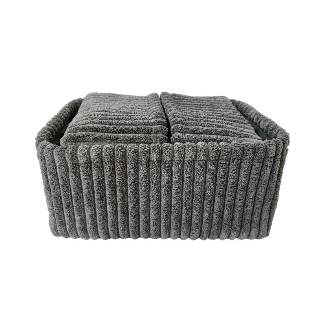 Canastos Textiles Set x 4 Gris....