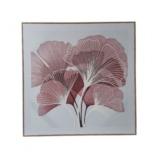 Cuadro Plaster Ginkgo Rose...