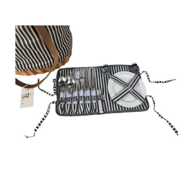 Bolso de picnic de mimbre completa...