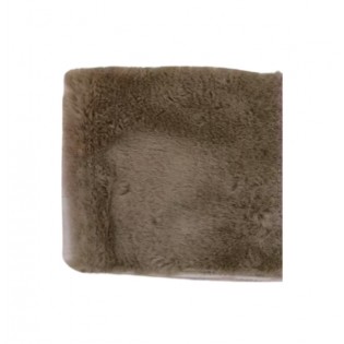 Alfombra Peluche Marrón...