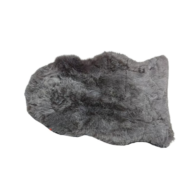 Alfombra Peluche Curva Marrón Oscuro...