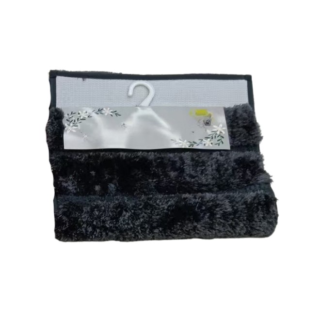 Alfombra Relieve Ondulado Negro 80cm...