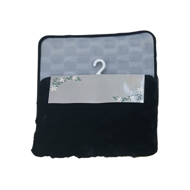 Alfombra Textura Cubos Negra 80cm x...