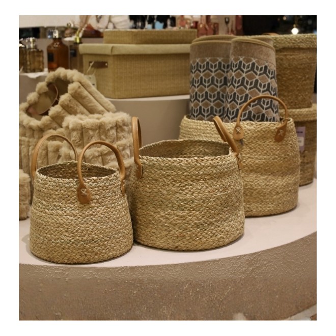 Canasto Seagrass set x3 Asas de...