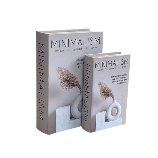 Libro Caja Minimalism Set x 2 cod....