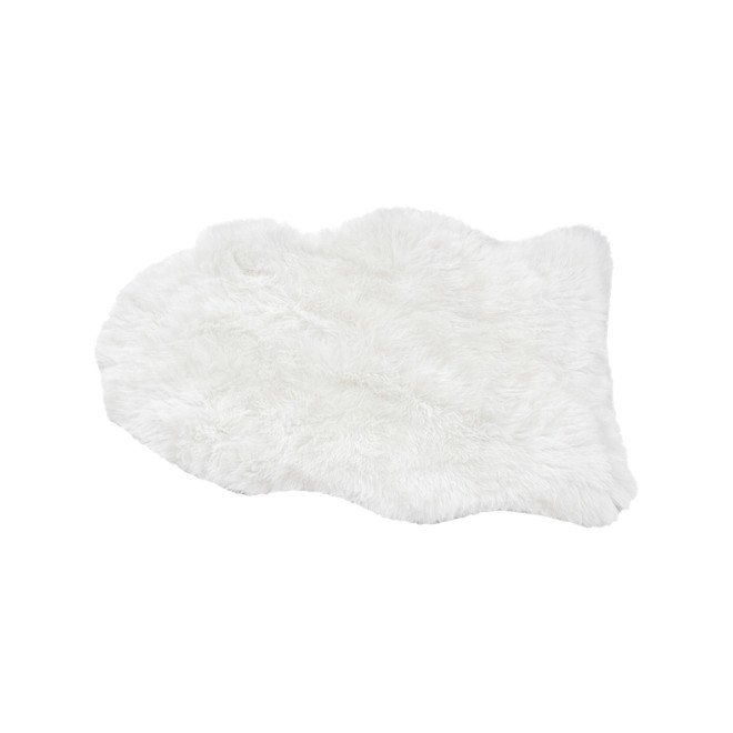 Alfombra Peluche Curva Blanco 60cm x...