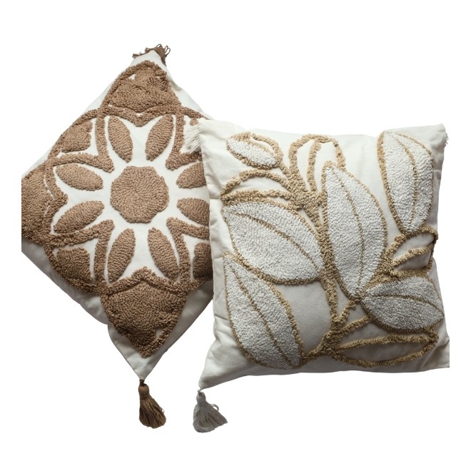 Almohadon con Relleno 45x45 Hojas -...