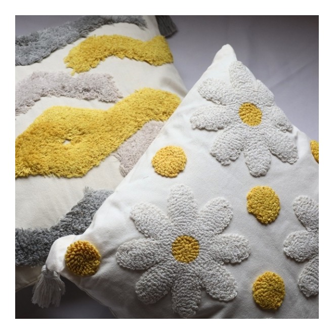 Almohadon con Relleno 45x45 Flores-...