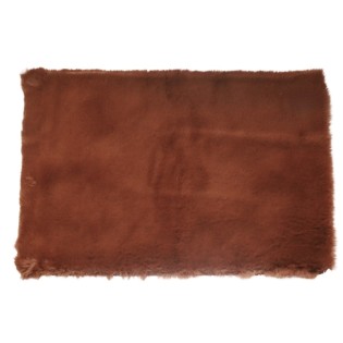 Alfombra Peluche Marrón...