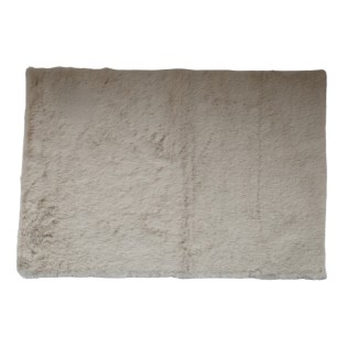 Alfombra Peluche Marfil...